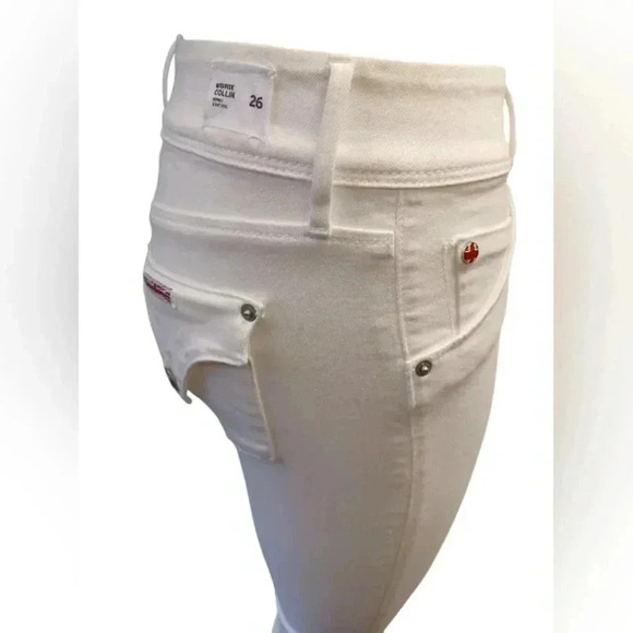 Hudson Midrise Collin Skinny White Jeans BNWT Size 26 - Picture 3 of 12